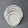 Cornstarch CPLA Plate Environmental Corn Starch Biodegradable Plastic Plate White